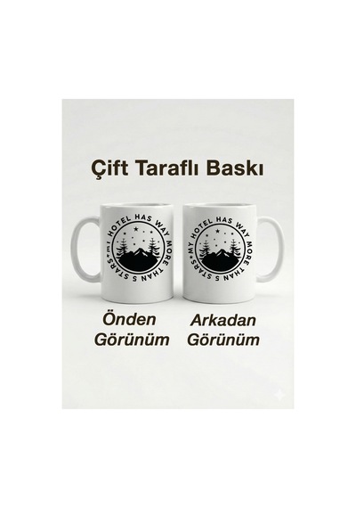 Kişiselleştirilebilir Kamp Temalı My Hotel Has Way More Than 5 Stars Kupa Bardak - 330 Ml Çok Renkli - 876198512 Çok Renkli - 876198512 Çok Renkli