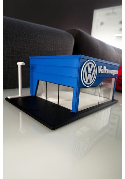 Volkswage Showroom Tasarımlı Dekoratif Diorama 1:64