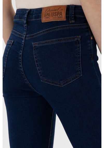 U.S. Polo Assn. Kadın Koyu Mavi Toothpick Fit Jean Pantolon 50307833-DN0023
