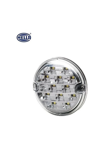 Hella 12v-24v Geri Vites Lambası Yuvarlak Beyaz 17 Ledli 95 Mm
