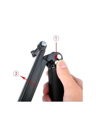 Aksiyon Kamera 3 Yollu Katlanır Monopod Stand Selfie Çubuğu Gp238