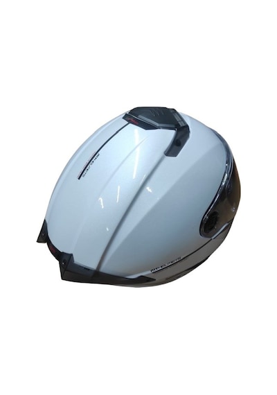 Mt Helmets Atom 2 Sv Çeneden Açılır Motosiklet Kaskı Beyaz Beyaz