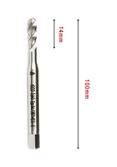Mte M10x1,5 Normal Vidalı Helis Kanallı Makina Kılavuzu Hss - E Dın 371/c