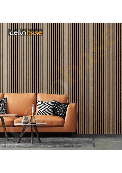 Ceviz 2 Adet 60x270 Cm Yeni Nesil Akustik Ahşap Duvar Paneli