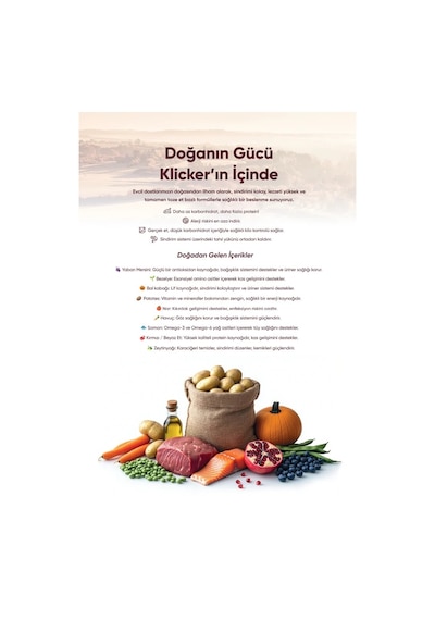 Klıcker Somonlu Yetişkin Kedi Kuru Maması 12 KG