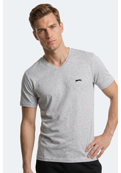 Slazenger Rıvaldo T Erkek Gri Tişört