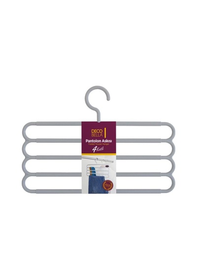4 Katlı Pantolon Askısı-trouser Hanger Plastik Turkuaz Diğer