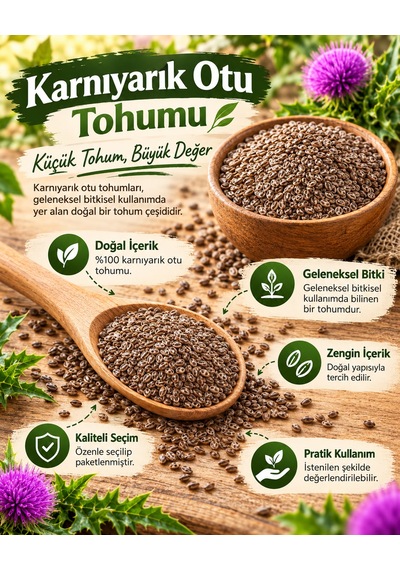 Karnıyarık Otu Tohumu 250 Gr Doğal Psyllium Tohumu Plantago Ovata