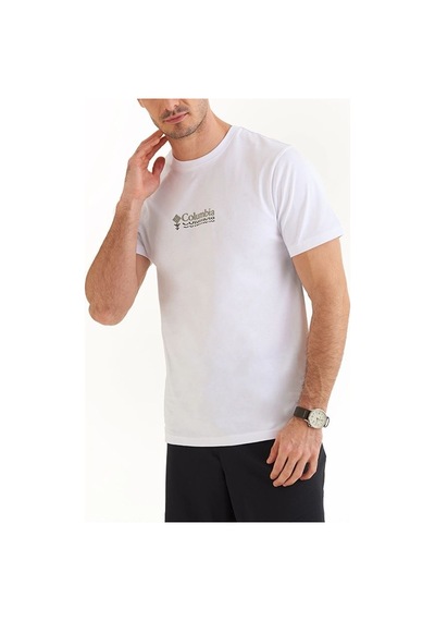 Columbia Csc Ripples Mini Erkek Kısa Kollu T-shirt Beyaz Cs0309-100 001