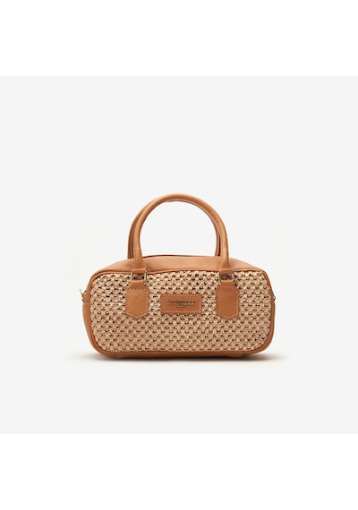 D44 Camel Omuz Çantası Kadın India Bag Piumelli Milano