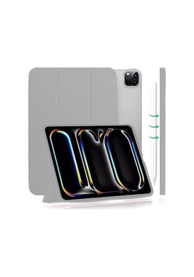 Apple Uyumlu iPad Pro 11 M4 M5 2024 2025 Inç Tablet Flip Smart Standlı Akıllı Kılıf Cover Kapaklı