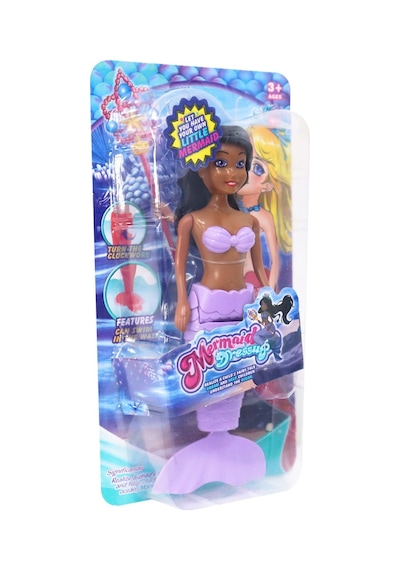 Deniz Kızı Bebek 19 Cm Mor Kuyruklu