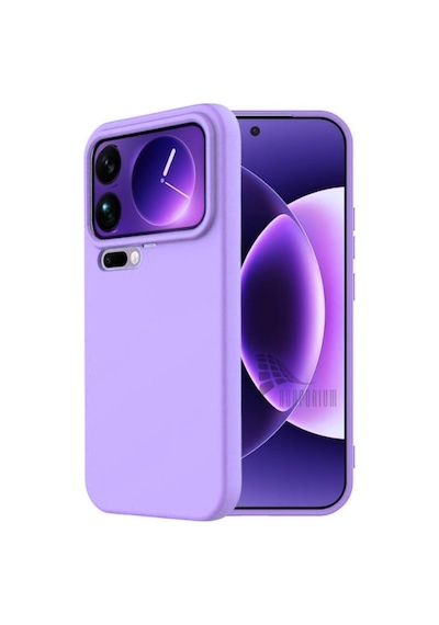 Xiaomi 17 Pro Max Uyumlu Silikon Kılıf - Pastel Renk Tonu Kamera Korumalı Esnek Kapak - Lila Lila