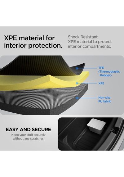 Spigen Tesla Model Y Legacy 2024-2023 Arka Bagaj Alt Gizli Bölme 3d Havuzlu Bagaj Havuzu Tl00-y Siyah - Acp06528 Spigen Tr