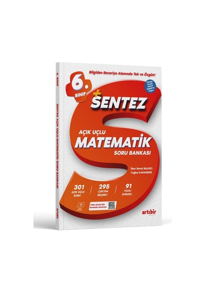 Artıbir Yayınları 6. Sınıf Sentez Matematik Açık Uçlu Soru Bankası