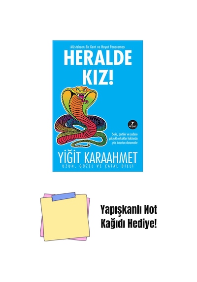 Heralde Kız + Yapışkanlı Not Kağıdı