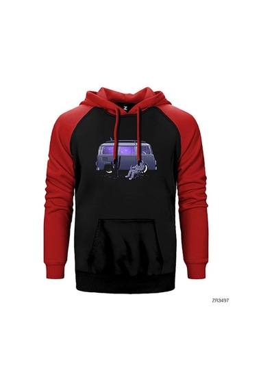 Karavanlı Uzaylı Gri Renk Reglan Kol Sweatshirt / Hoodie