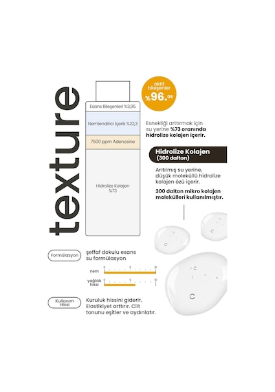 Derma Factory Adenosine İçeren    Esans Tonik Derma Factory Adenosine Essence 150ml