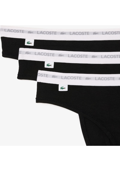 Lacoste Kadın 3 Lu İç Çamaşırı 8f1341-00-031 Siyah