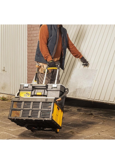 Stanley Ft509 70kg Katlanır Alüminyum El Arabası + Ft505 25kg Katlanır Çok Amaçlı Taşıma Sepeti
