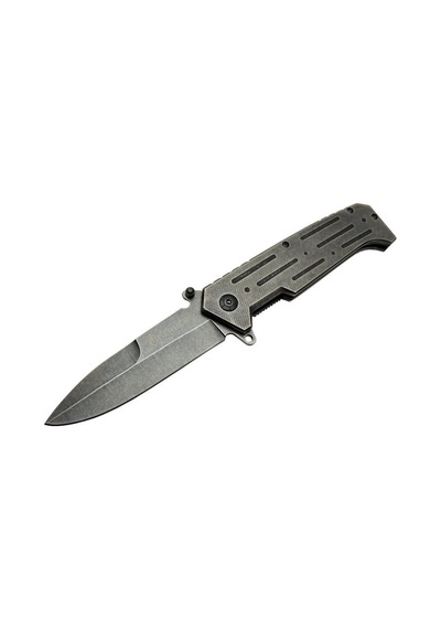 Gb B033a Eskitme Kamp Çakı 22 Cm - Metal Sap, Otomatik Altın - Siyah