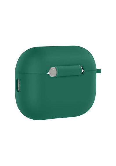 Apple Uyumlu AirPods Pro 3 İle Kılıf Standart Yumuşak Silikon Case Koyu Yeşil