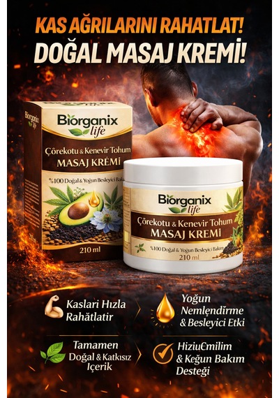 Life Çörekotu & Masaj Kremi 210 Ml Yoğun Rahatlatıcı