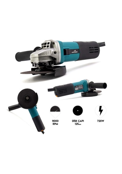Branzeg BRZ125 125 MM Avuc Taşlama Devirli Spral