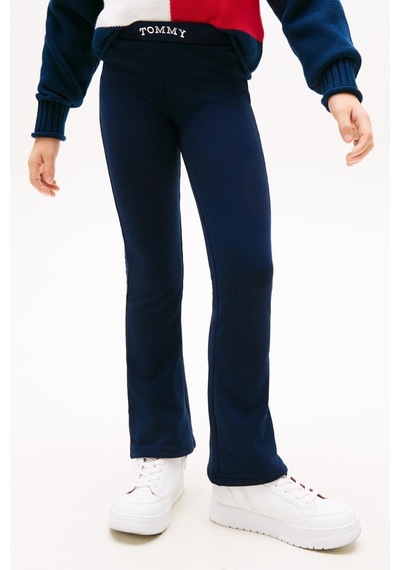 Tommy Hilfiger Kız Çocuk Tommy Foil Flare Tayt - Lacivert Dark Night Navy