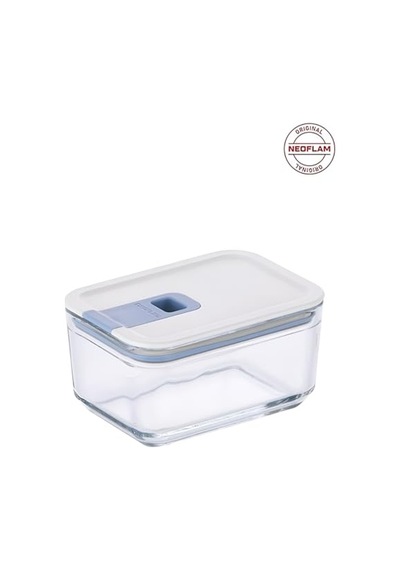 Ayrex Orchid Neoflam Perfect Seal Dikdörtgen Cam Saklama Kabı, Kapaklı, Mikrodalga Fırın, Fırına Uygun, 500 Ml Diğer