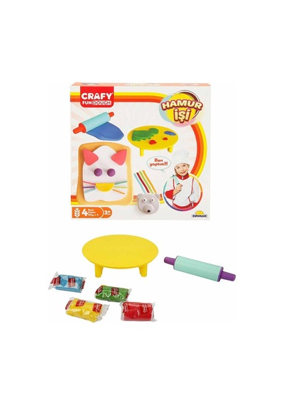 Crafy Hamur İşi Oyun Hamuru Seti 200 G 6 Parça