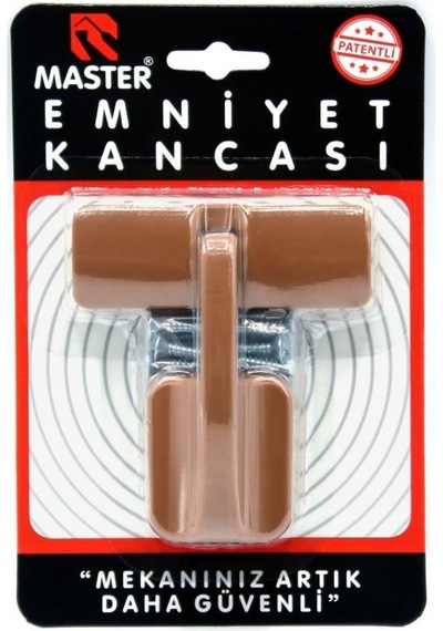 Master Emniyet Kancası Açık Kahve Beyaz