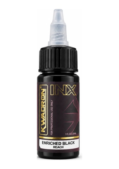 Kwadron Inx Enriched Black 1oz 30ml Siyah Dövme Boyası