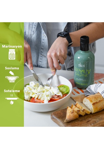 Premium Organik Natürel Sızma Zeytinyağı - Ödüllü, Erken Hasat, Soğuk Sıkım 250 Ml
