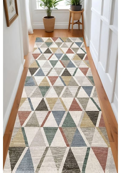 Eliana Home Dijital Baskı Yıkanabilir Kaymaz Taban Salon Halısı Ve Yolluk Rvg0987-fnl237 Bej