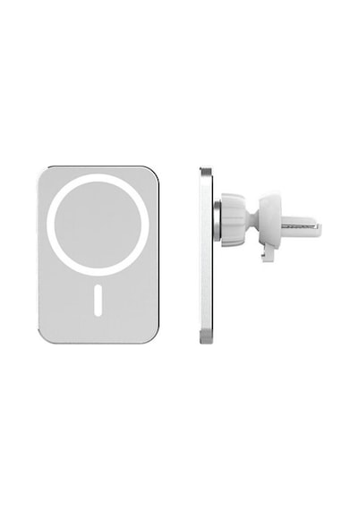 Magsafe 15w Kablosuz Şarj Alet Araç Içi Izgara Telefon Tutucu Manyetik Magsafe Kablosuz Wireless Araç Şarjı Beyaz