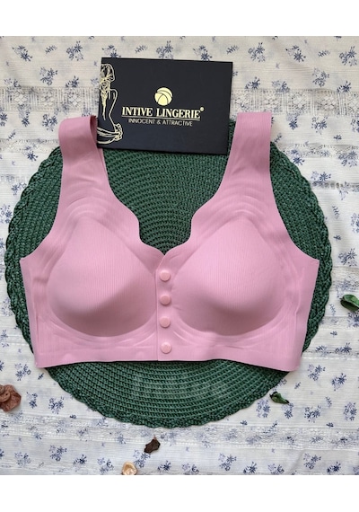 Elise İthal Fitilli Önü Çıtçıt Düğmeli Açılabilen Üstün Kalite Di Pudra Pembe