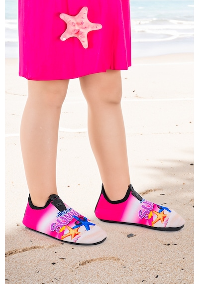 Kiko Kids Summer Havuz Plaj Kız Çocuk Deniz Ayakkabısı 7531 Fuşya Fuşya