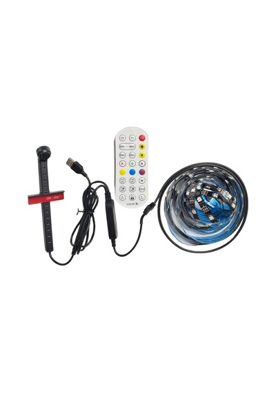 5v Tv Arkası Kameralı Rgb Şerit Led Tv Renklerine Göre Senkronize Kumanda Veya Bluetooth Kontrol Usb
