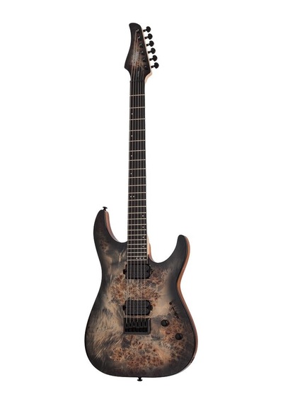 Schecter C-6 Pro Elektro Gitar (Charcoal Burst)