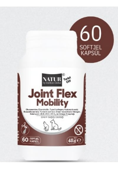 Natur Joint Flex Mobility 60 Soft Jel Kedi/köpek Eklem, Ligament Ve Tendon Desteği