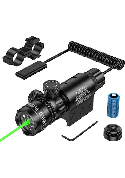 Wıson Ws-603 Profesyonel Tüfeg Montajlı Yeşil Lazer 532 Nm 20 Mm Ray Uyumlu Uzun Menzil Siyah