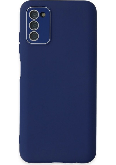 Ilkeshop Newface Samsung Galaxy Uyumlu A03s Kılıf Lansman Glass Kapak - Sky Blue