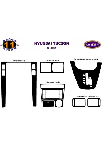 Hyundai Tucson Otomatik Konsol/Maun Kaplama 2004+ 11.Prç (522195666)