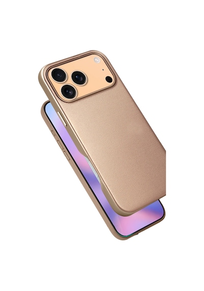 Apple Uyumlu iPhone 17 Pro Max Hbc-242 Dividing Magsafe Kapak - Çöl Titanyum