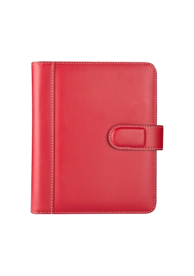 Organizer Ajanda Tarihsiz Kareli 4 Halkalı 19.5x23 CM - Kırmızı