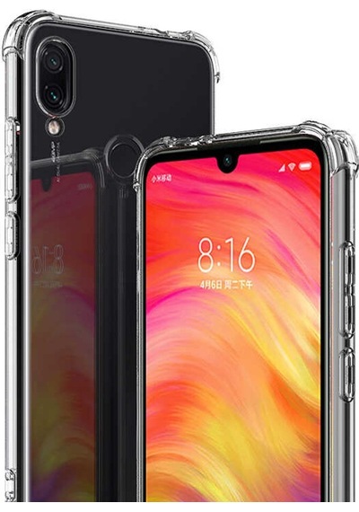 Xiaomi Redmi Note 7 Kılıf Şeffaf Nitro Anti Shock Kapak Renksiz