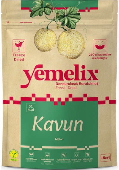 Freeze Dried Kavun Kuru Meyve Cipsi - Dondurularak Kurutulmuş Kavun 15g 15 G