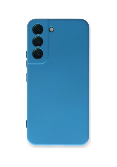 Galaxy Uyumlu S23 Plus Kılıf Nano İçi Kadife Silikon -  Mavi