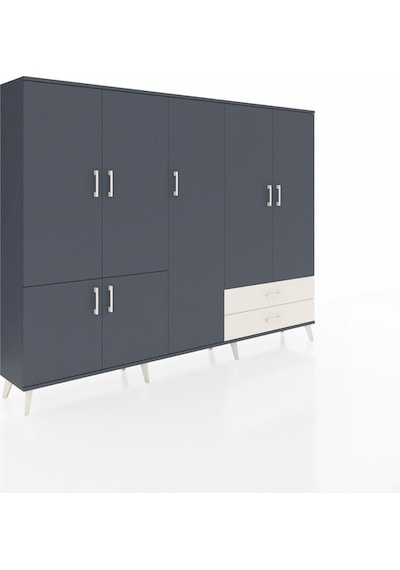 Arges Dolap 12 Raflı 2 Çekmeceli 7 Kapaklı 220x30x163 Antrasit-an Antrasit-antrasit/aytaşı Arges Dolap 12 Raflı 2 Çekmeceli 7 Kapaklı 220x30x163 Antrasit-an Antrasit-antrasit/aytaşı